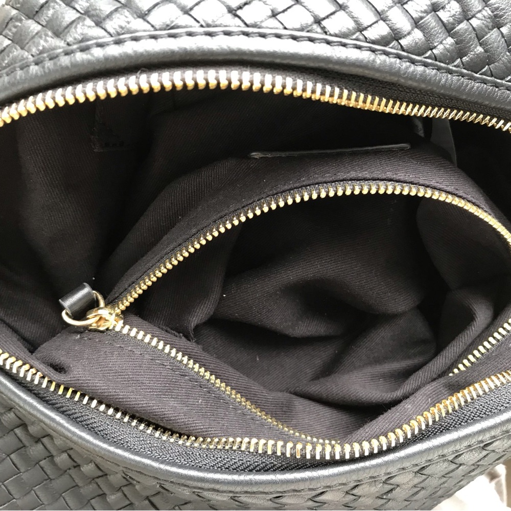 Quince Black Woven Shoulder Bag - Picture 14 of 14